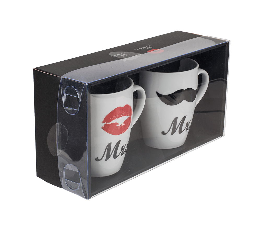 New Bone China mug, Mr. & Mrs.,