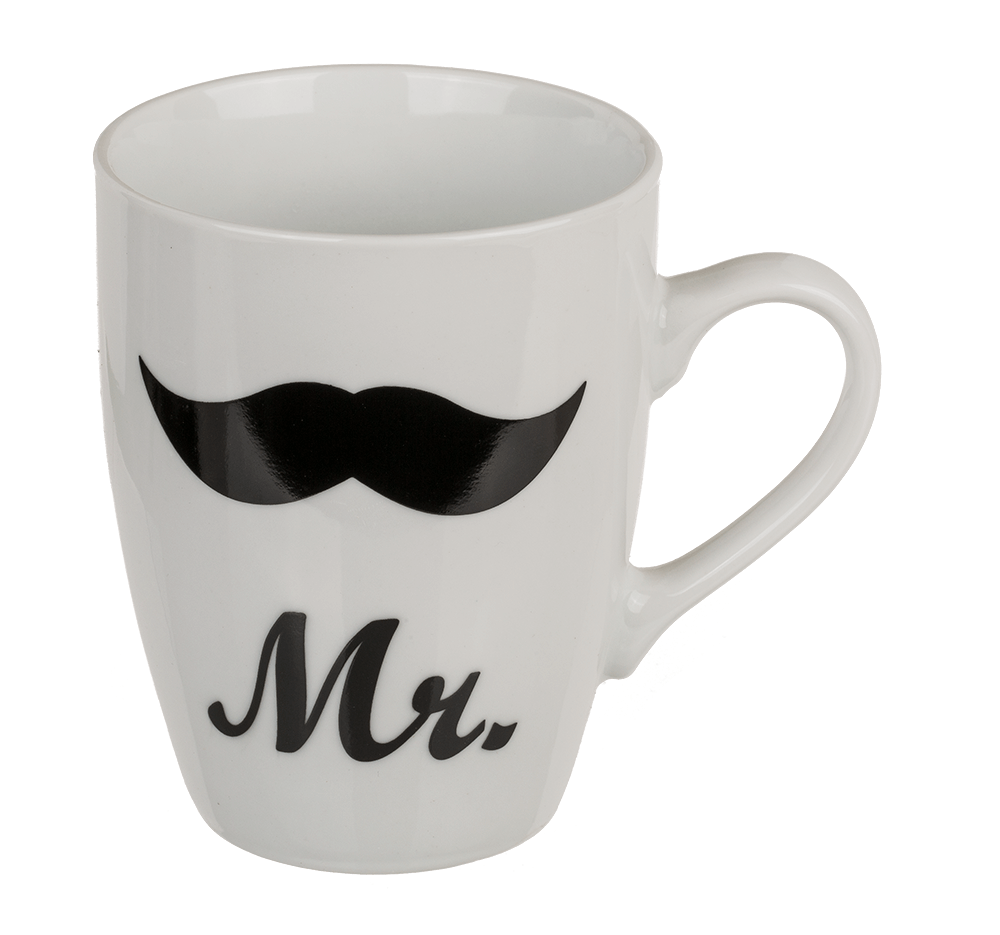 New Bone China mug, Mr. & Mrs.,