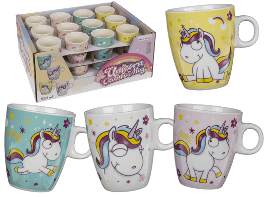 Porcelain mug, Comic Unicorn,