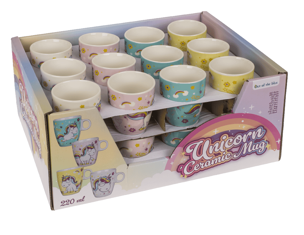 Porcelain mug, Comic Unicorn,