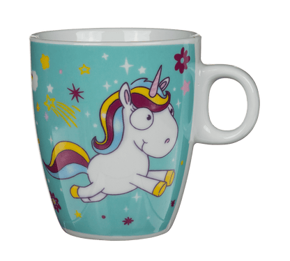 Porcelain mug, Comic Unicorn,