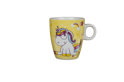 Porcelain mug, Comic Unicorn,
