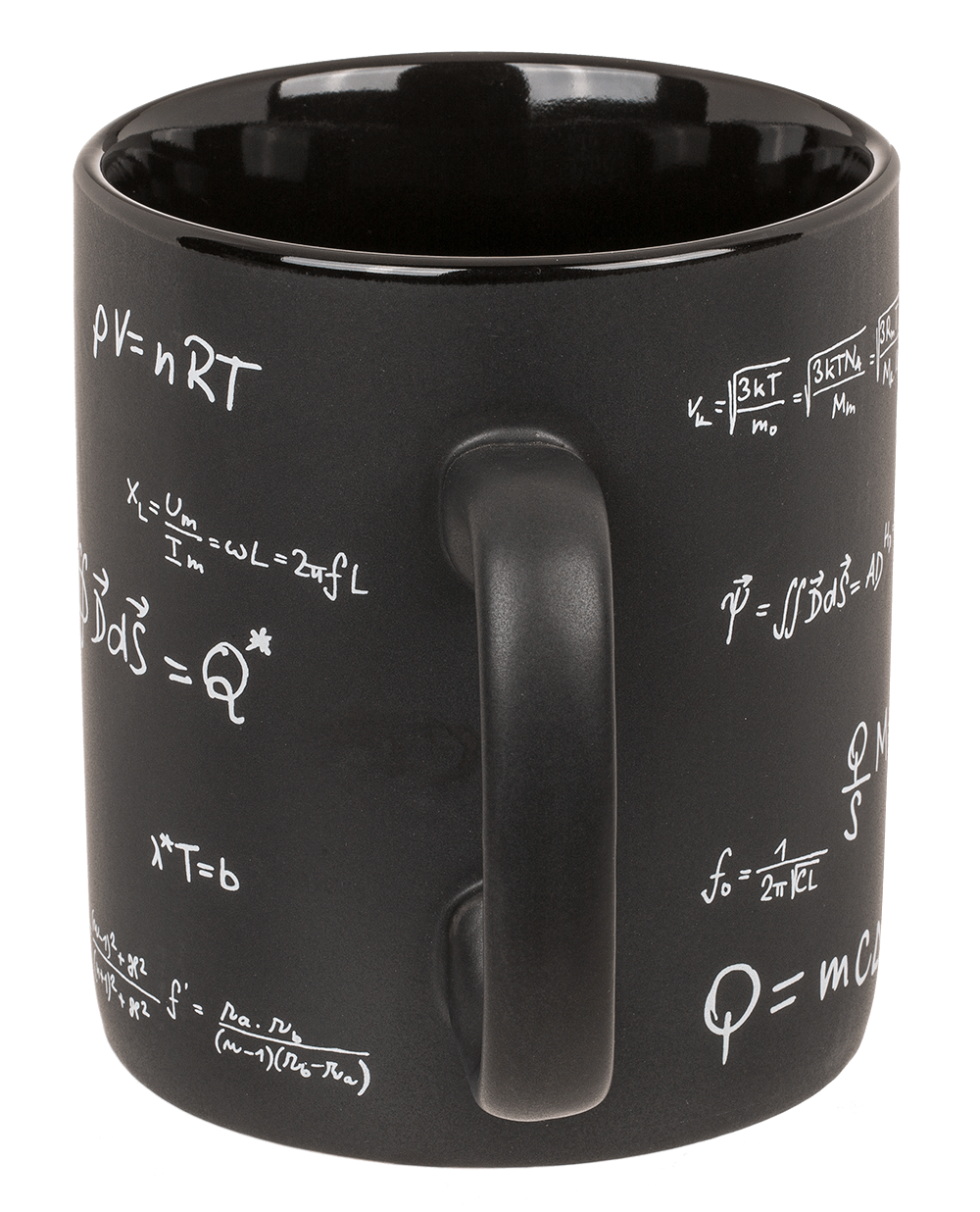 Black stoneware mug, Mathematic,