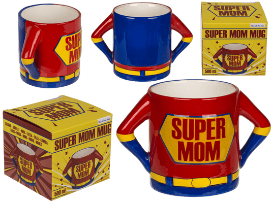 Mug, Super Mom, stoneware,