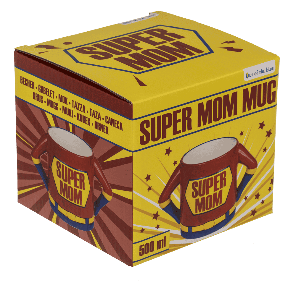 Mug, Super Mom, stoneware,