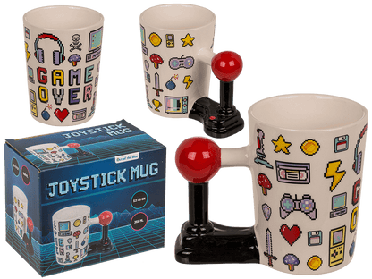Mug with joystick handle, Game Over,