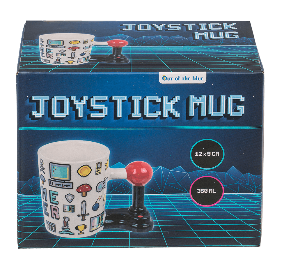 Mug with joystick handle, Game Over,