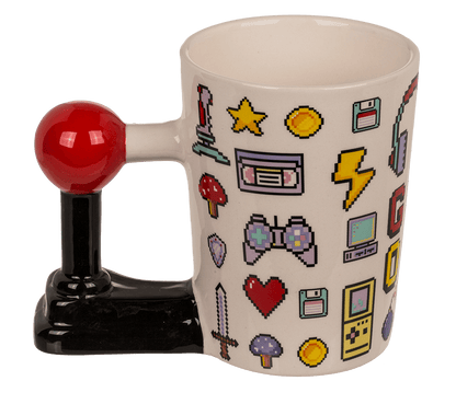 Mug with joystick handle, Game Over,