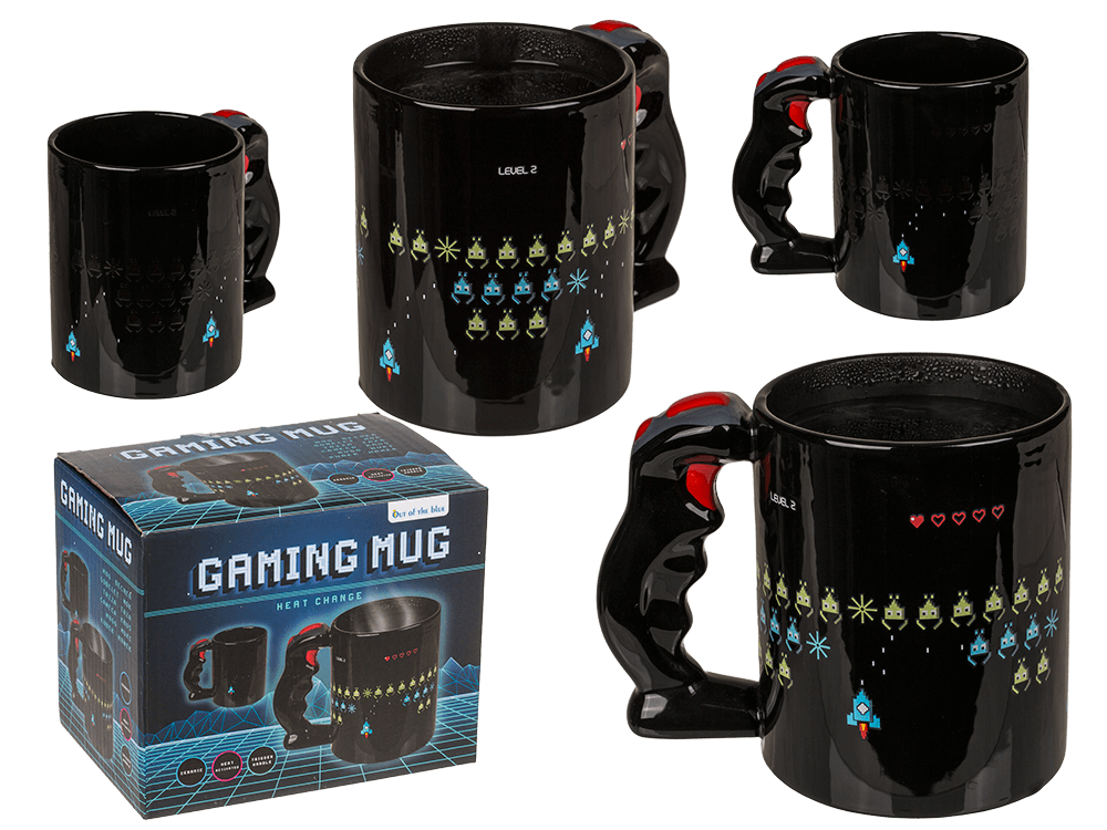 Mug with controller handle, Power Up,