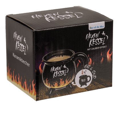 Mug, Witch Kettle, ca. 9 x 9 cm, stoneware,