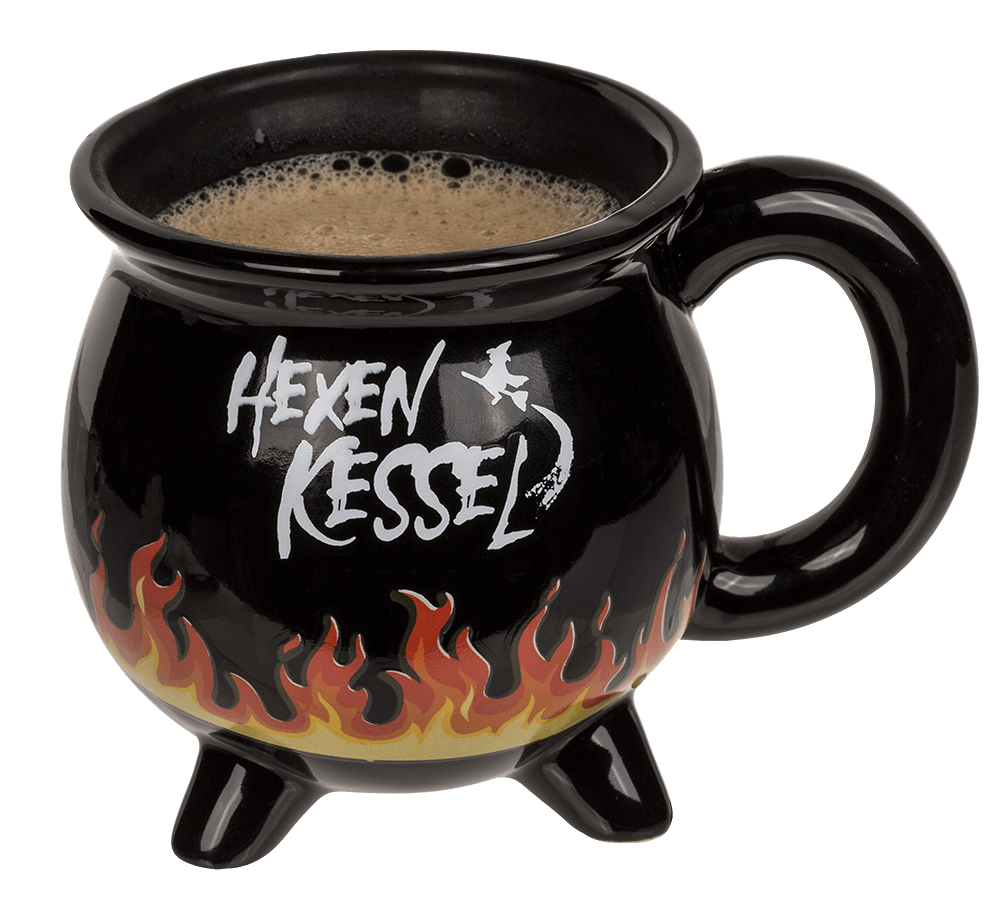 Mug, Witch Kettle, ca. 9 x 9 cm, stoneware,