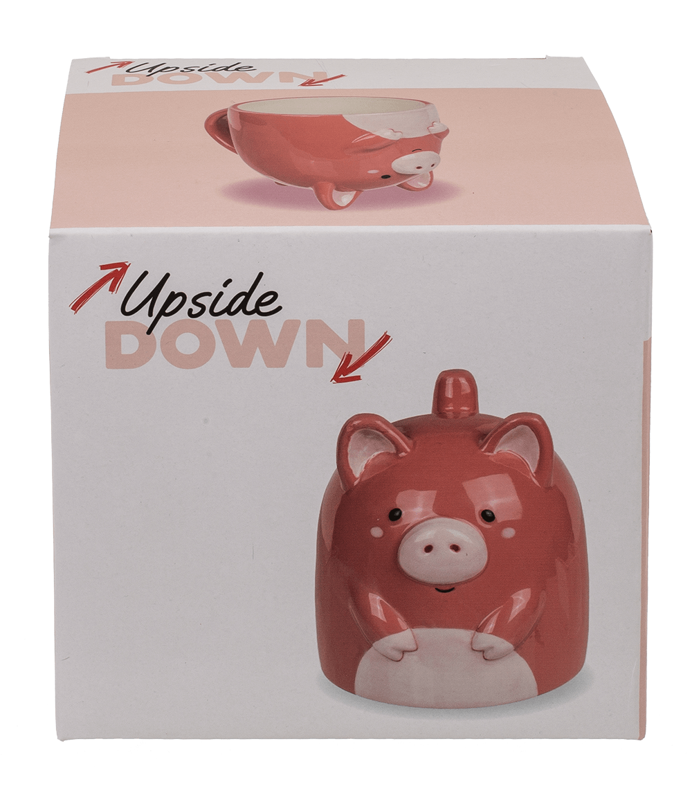 Upside Down Mug, Cow, ca. 12 x 14 cm, dolomite,