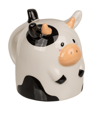 Upside Down Mug, Cow, ca. 12 x 14 cm, dolomite