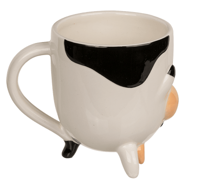 Upside Down Mug, Cow, ca. 12 x 14 cm, dolomite
