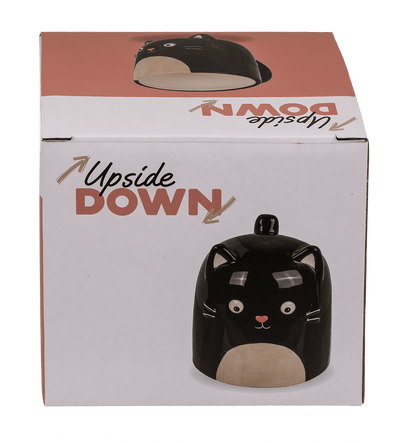 Upside Down Mug, Cat, ca. 12 x 14 cm, dolomite,