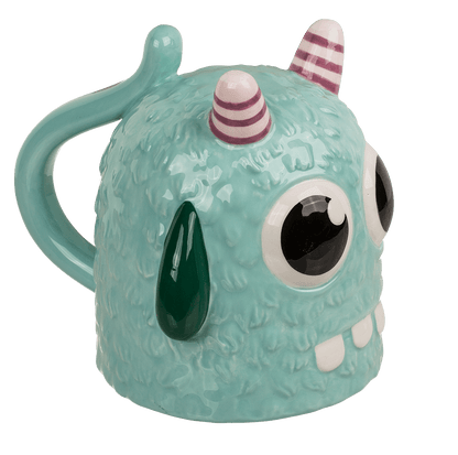 Upside Down Mug, Monster, blue, ca. 12 x 14 cm,
