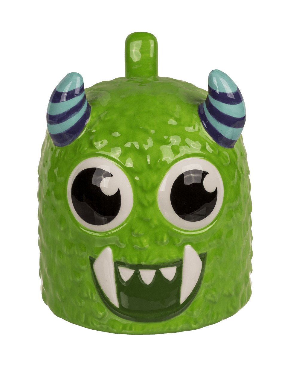 Upside Down Mug, Monster, green, ca. 12 x 14 cm,