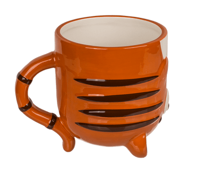 Upside Down Mug, Tiger, ca. 12 x 14 cm, dolomite,