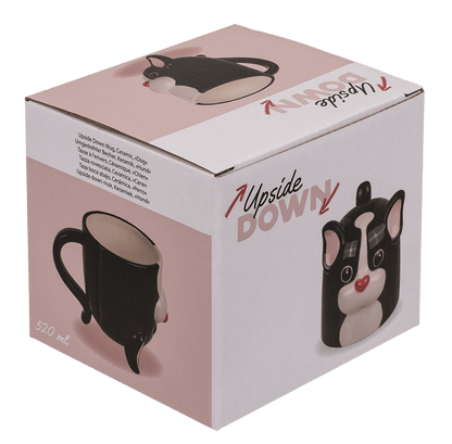 Upside Down Mug, Dog, ca. 12 x 14 cm, dolomite