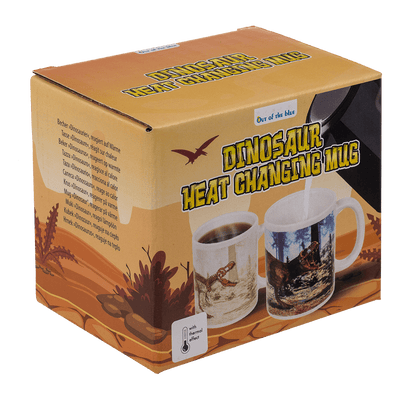 Stoneware mug,T-Rex, with thermal effect,