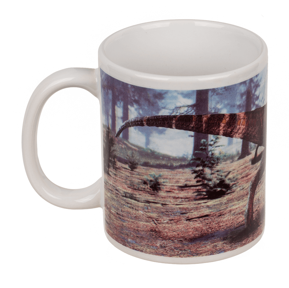 Stoneware mug,T-Rex, with thermal effect,
