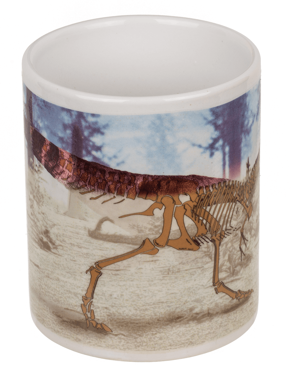 Stoneware mug,T-Rex, with thermal effect,