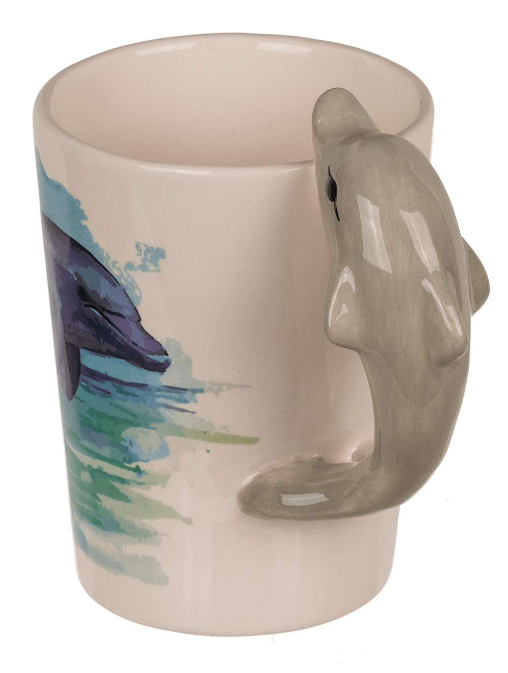 Stoneware mug,Dolphin,11 x 8,5 cm,300 ml