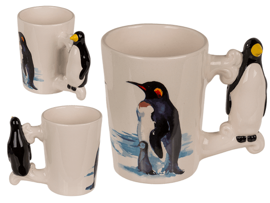 Stoneware mug,Penguin,11 x 8,5 cm,300 ml,
