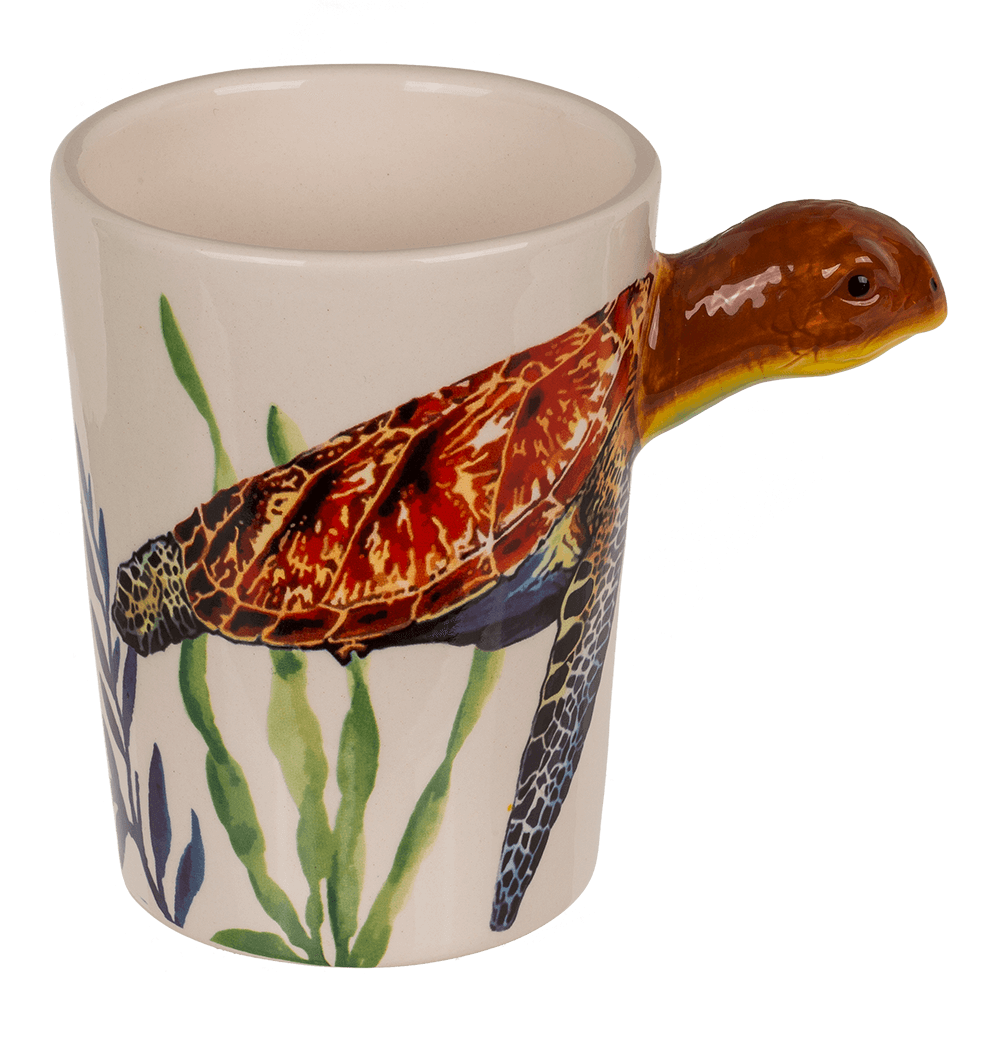 Stoneware mug,Turtle,11 x 8,5 cm,300 ml,
