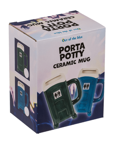 Mug, Porta Potty, 13 x 10 cm, dolomite,
