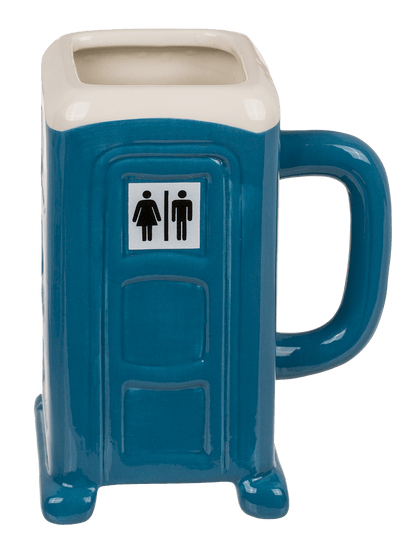 Mug, Porta Potty, 13 x 10 cm, dolomite,