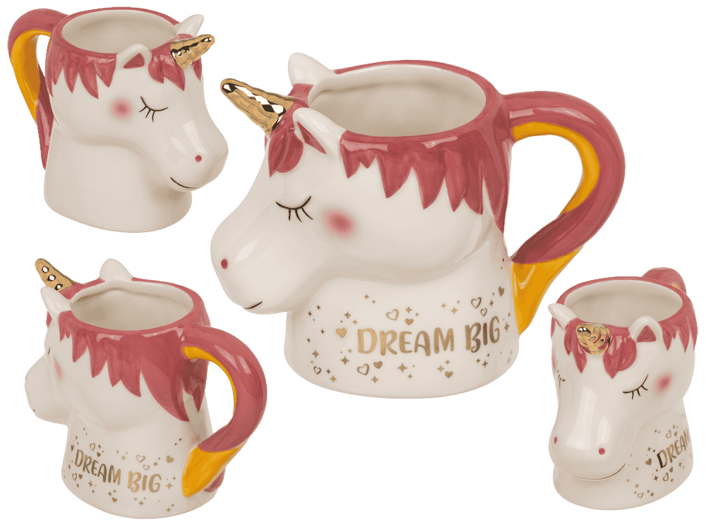 Mug, Unicorn, Dream Big, 15 x 11 cm.,
