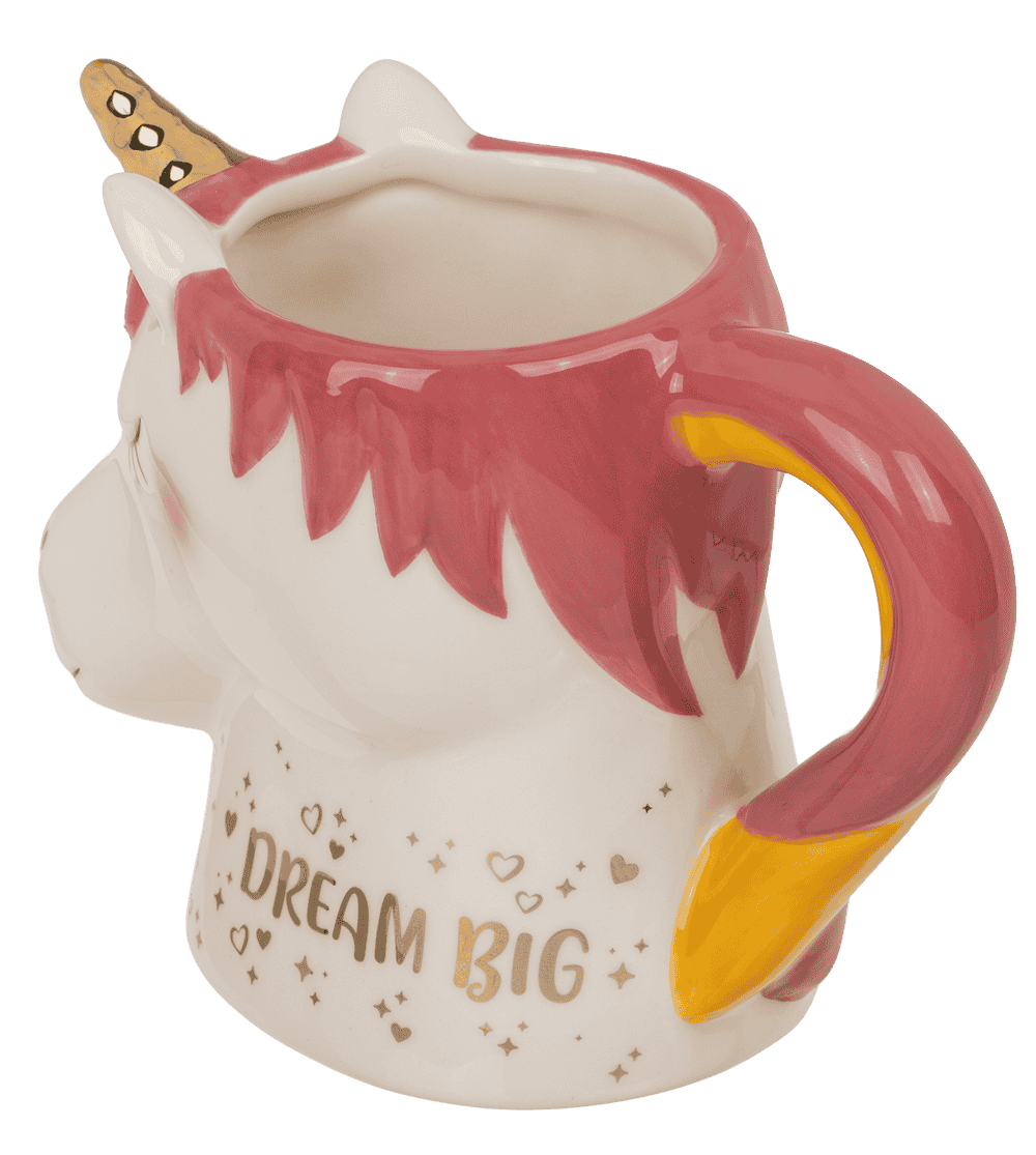 Mug, Unicorn, Dream Big, 15 x 11 cm.,