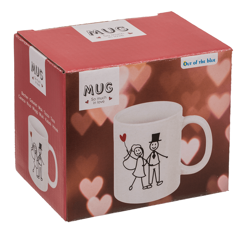 Stoneware Mug,So much in Love, 9 x 8 cm, 300 ml,