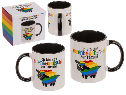 Mug, Rainbow-Sheep, Stoneware,