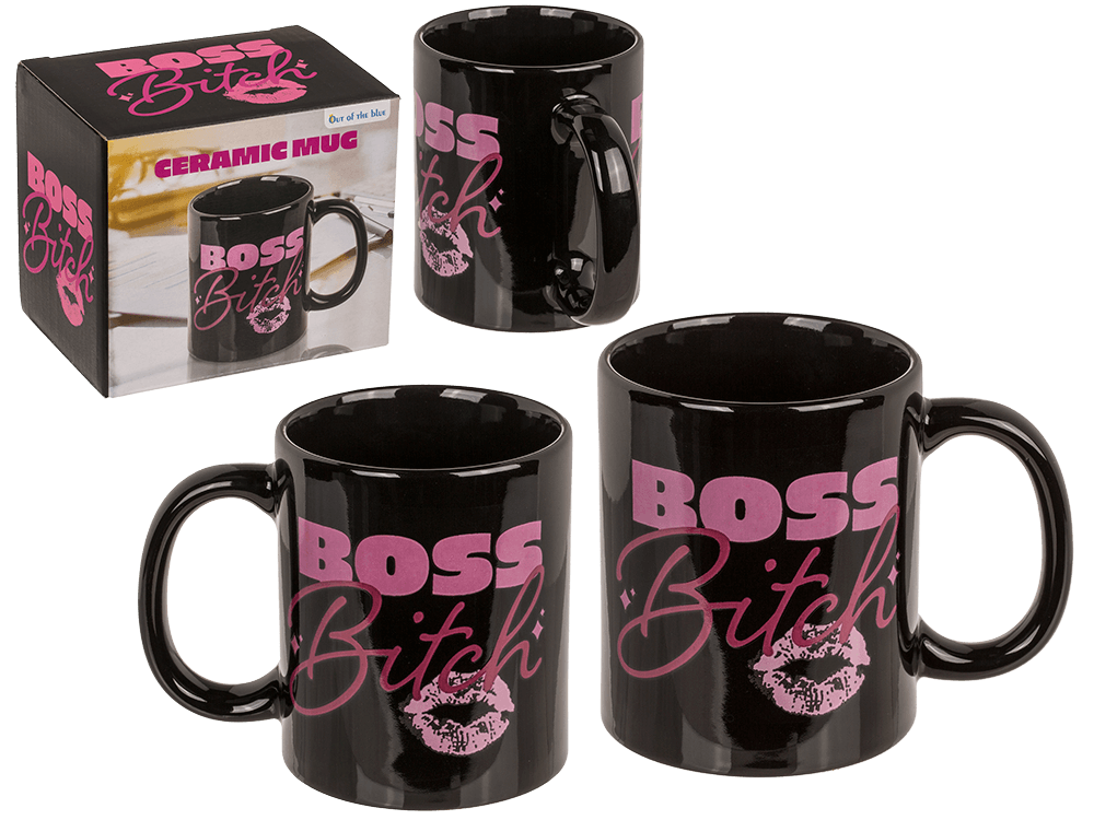 Mug, Boss Bitch, Stoneware,