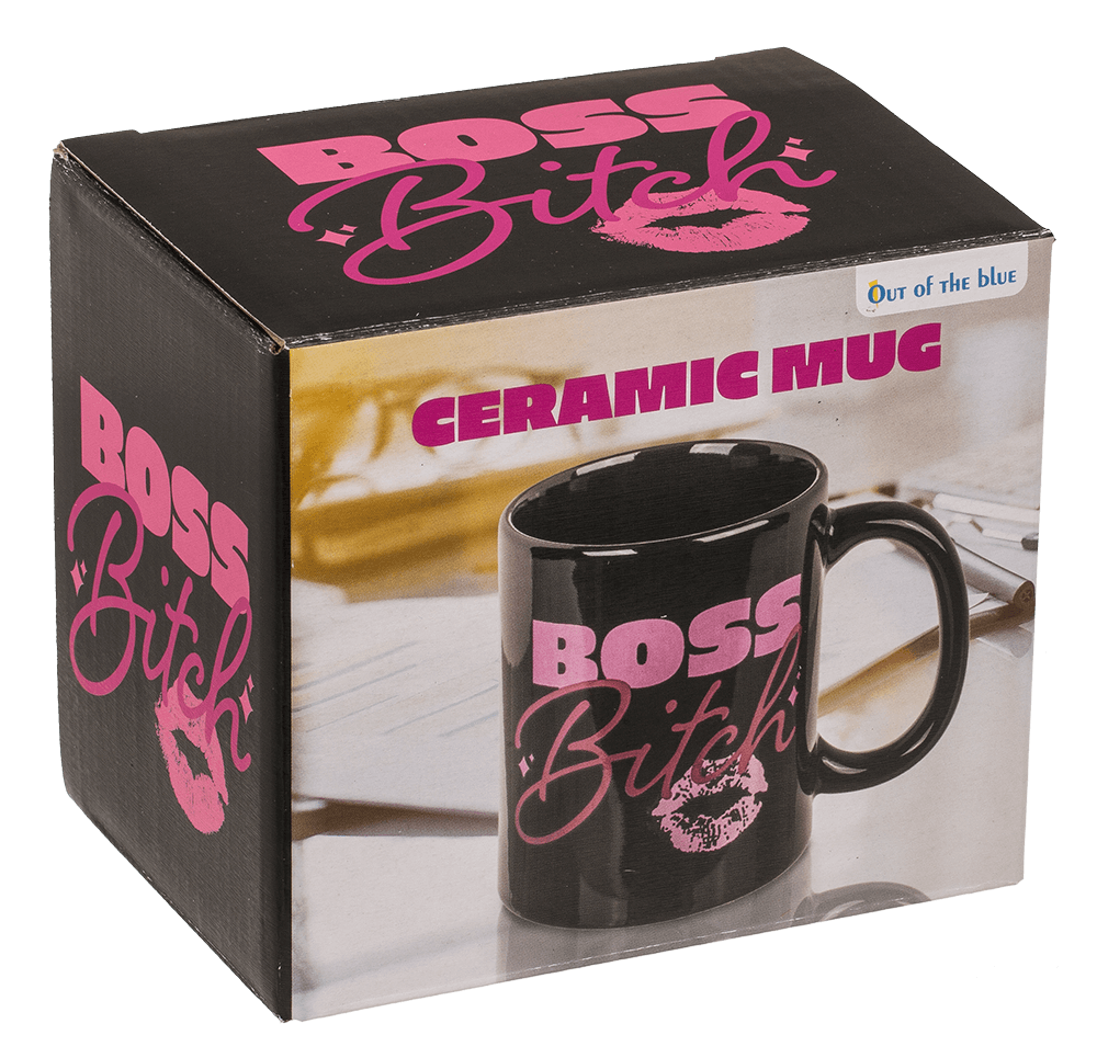 Mug, Boss Bitch, Stoneware,