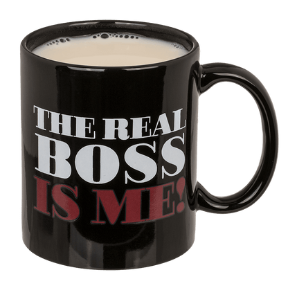 Mug, The Real Boss, Stoneware,