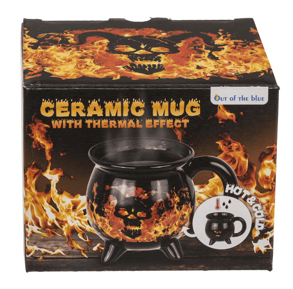 Mug, Fire devil, Stoneware, thermal effect,