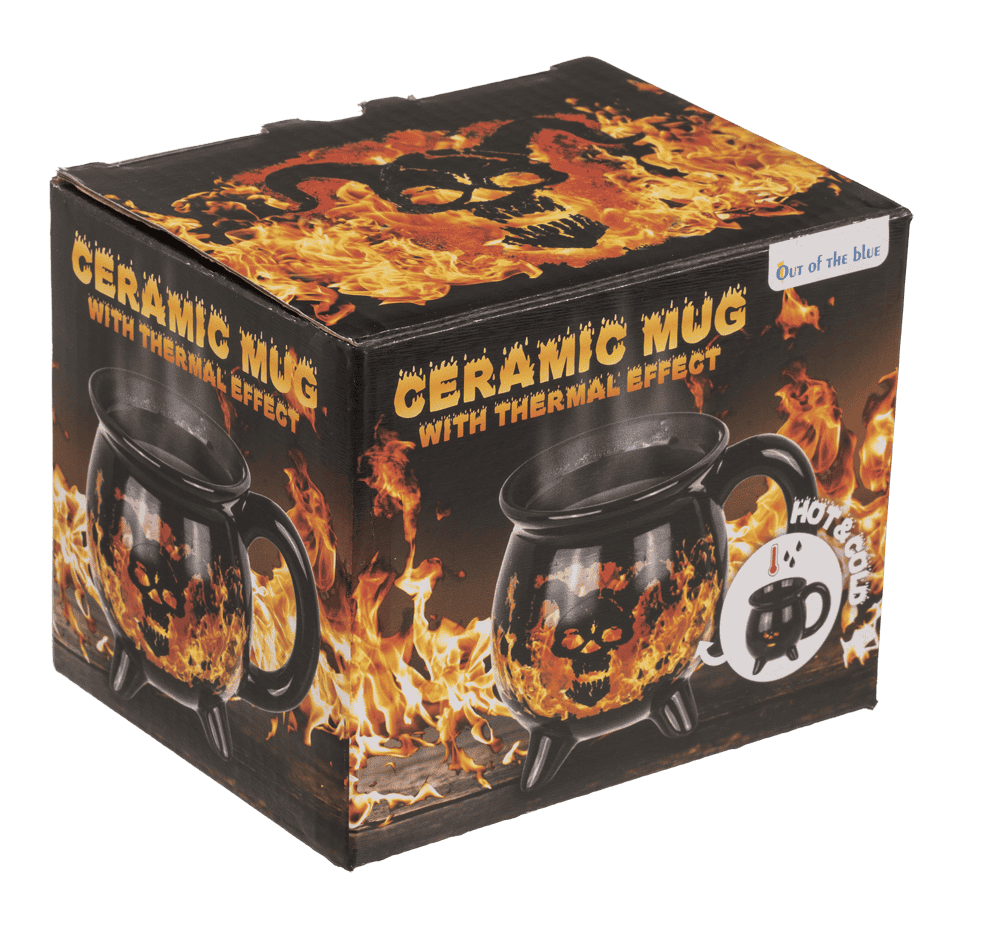 Mug, Fire devil, Stoneware, thermal effect,