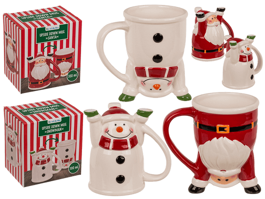 Mug, Santa & Snowman,
