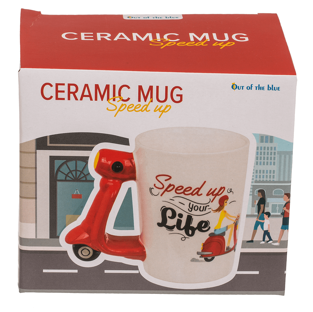 Mug, Scooter, Stoneware,