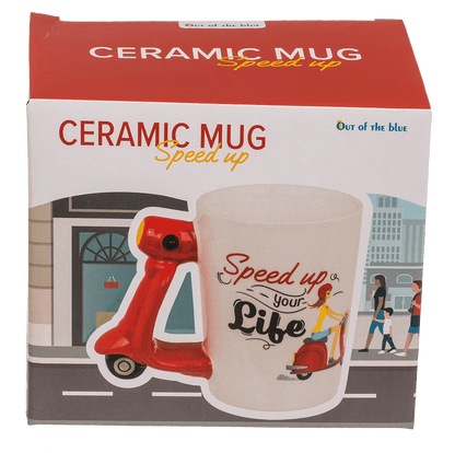 Mug, Scooter, Stoneware,