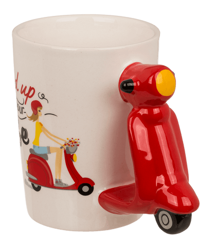 Mug, Scooter, Stoneware,