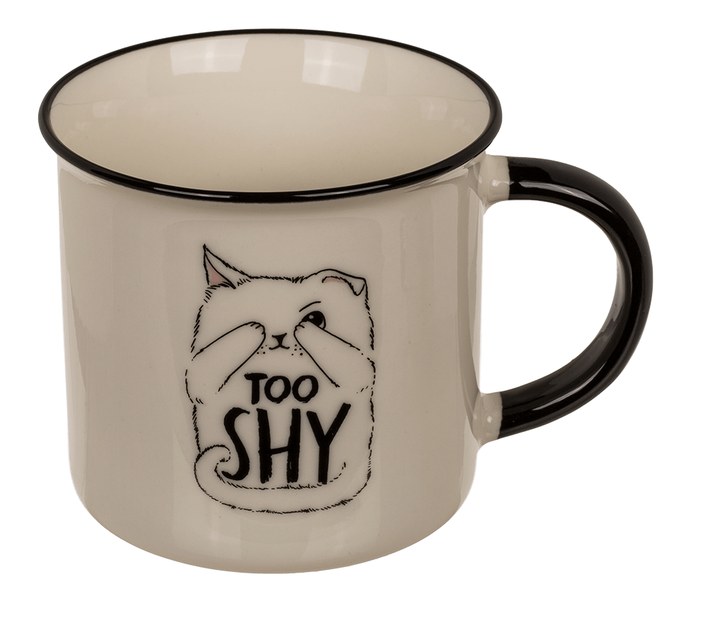 New Bone China Mug, Funny Kitten,