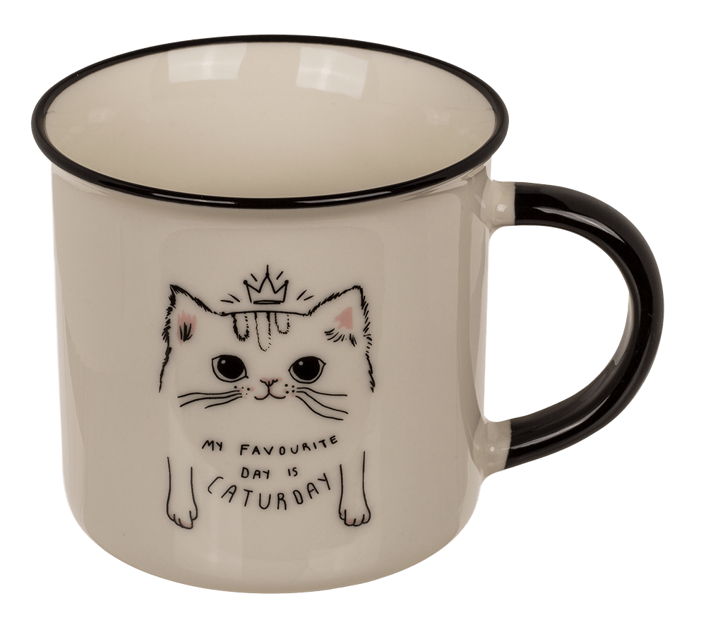 New Bone China Mug, Funny Kitten,