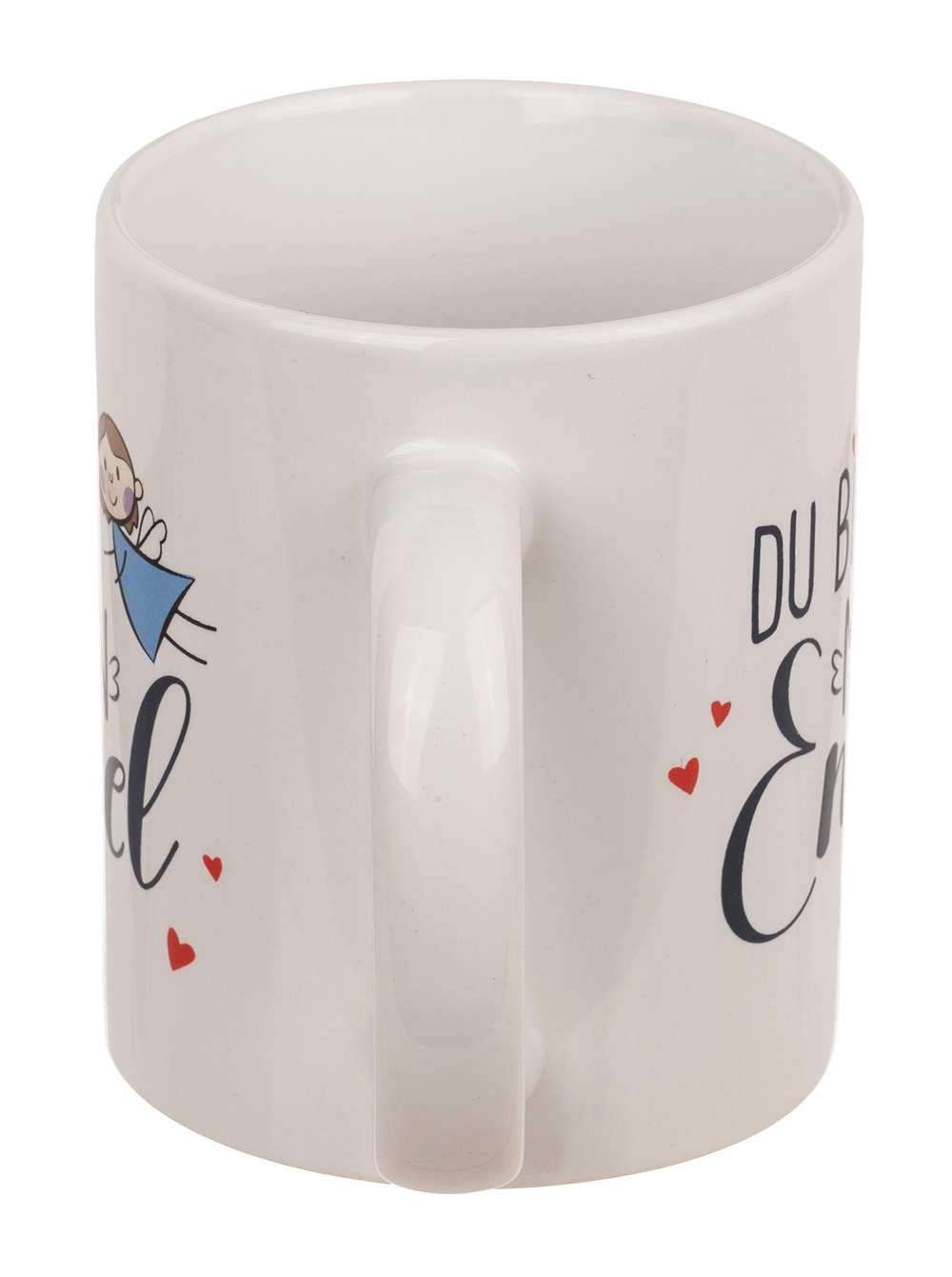 Stoneware Mug,Du bist mein Engel, 9 x 8 cm,