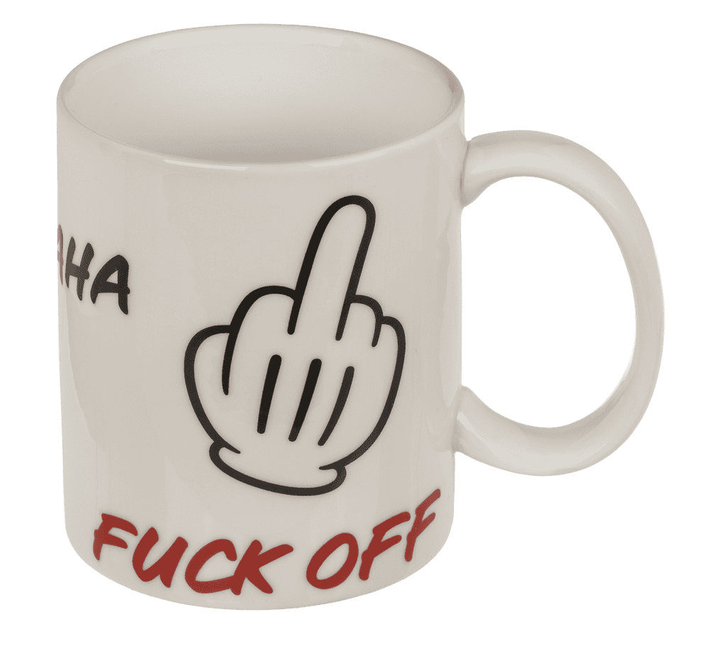 Mug, Fuck Off, Ceramic, 8 x10 cm,