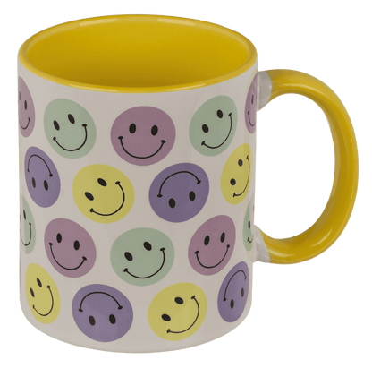 Mug, Be Happy, stoneware,