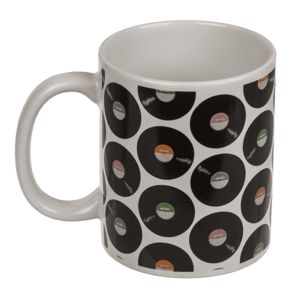 Mug, Vinyl Records, stoneware, 8 x 10 cm,